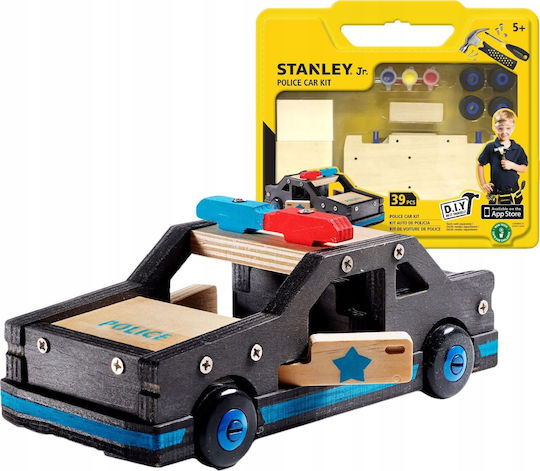 Stanley Jr Toys Παιχνίδι Κατασκευών Ξύλινo Περιπολικό για Παιδιά 5+ Ετών