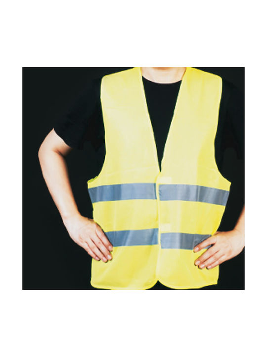Reflective Safety Vest Fluorescent Yellow XL CE Standard 1 Piece