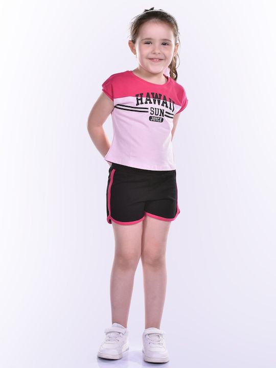 Kids' Set with Shorts Summer 2pcs Yellow Hawaii
