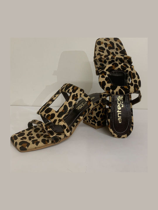 Leather Sandals Leopard