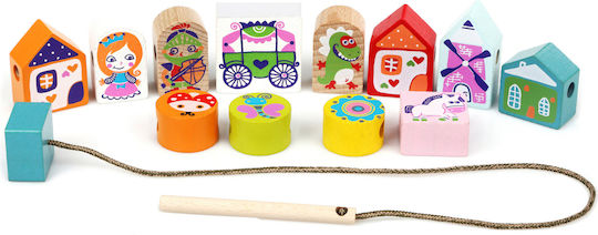 Cubika Pull-Along Toy Lacing Fairy made of Wood for 12++ Months