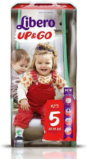 Libero Πάνες Βρακάκι Up & Go Super Hero Edition No. 5 για 10-14kg 42τμχ