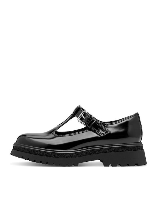 Patent Leather Women's Loafers in Black Color