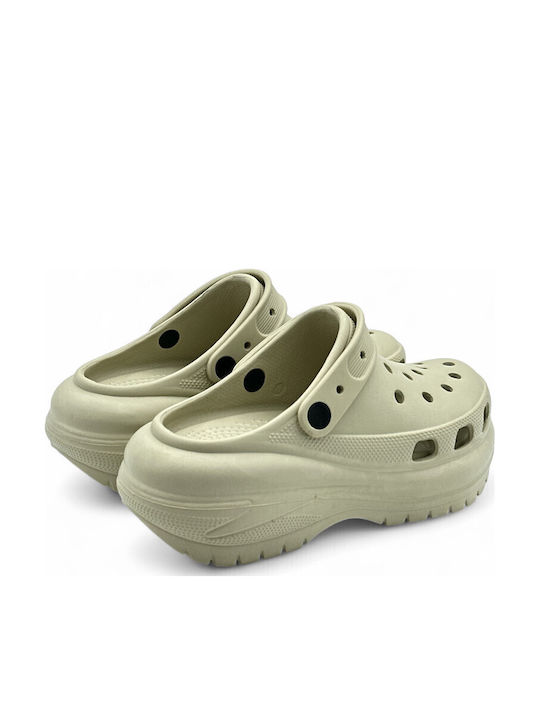Seven Damen Clogs Beige