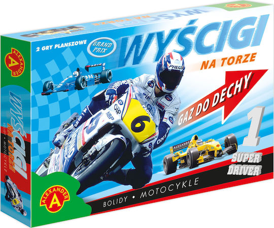 Board Game Ultimate Speed Challenge: Formula and Motorcycle Racing Simulator for 2-4 Players 4+ Years Old (PL) Alexander Toys