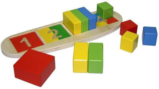 Ξύλινο Παιδικό Puzzle Numbers Top Bright