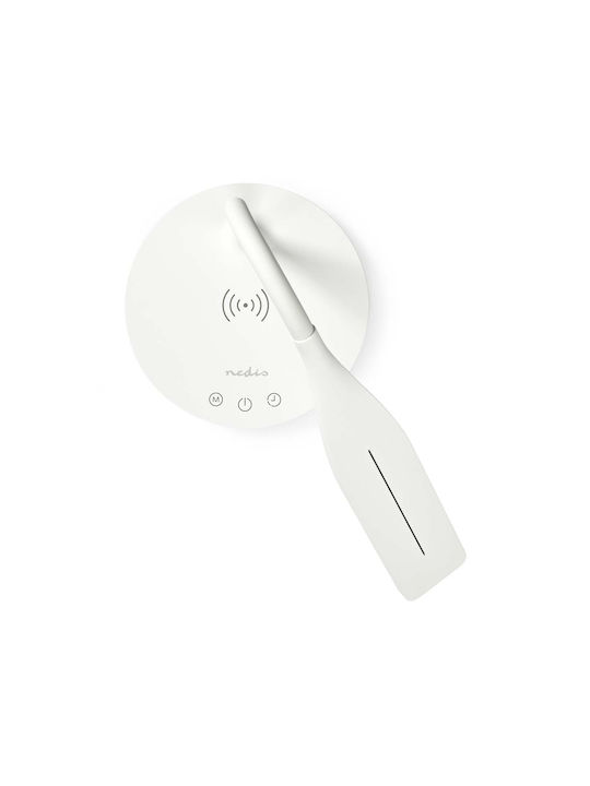 Nedis Led Desk Lamp Dimmer 15 W Cordless Charger White