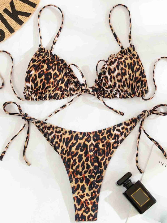 Комплект Бикини Животински принт Leopard