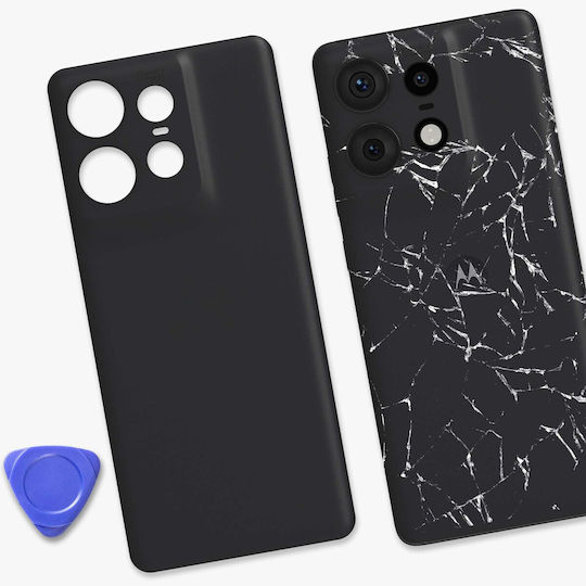 Clappio Battery Cover for Motorola Edge 50 Pro Black