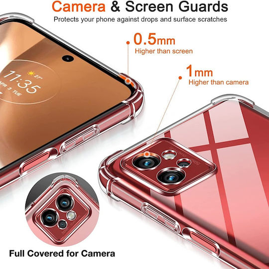 Back Cover Silicon Transparent (Moto G32)