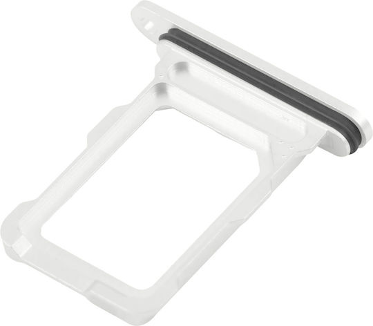 Clappio SIM/SD База За Мобилни Телефони iPhone 16 Pro 16 Pro Max Nano SIM Слот Бял