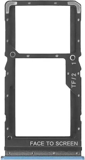 Clappio Sim Kartenhalter Xiaomi Redmi Note 11S 5G Nano Sim Slot Blau