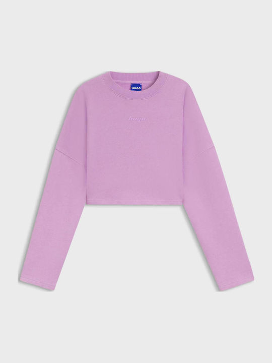 Cropped Women's Sweatshirt Lilac
