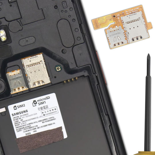Samsung Original Sim Card Reader Samsung Xcover 6 Pro Black