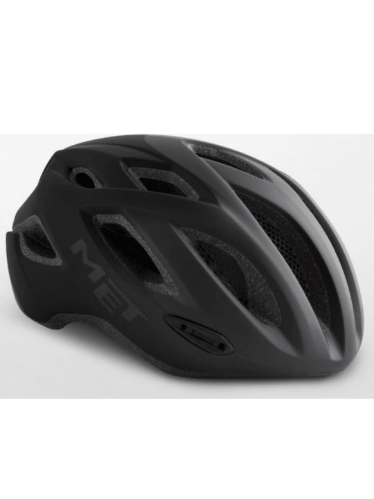 MET Crossover Bicycle Helmet Road / Mountain with LED Light Black
