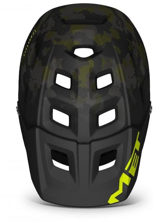 MET Terranova Bicycle Helmet Mountain with MIPS Protection Camo Lime / Green Matt