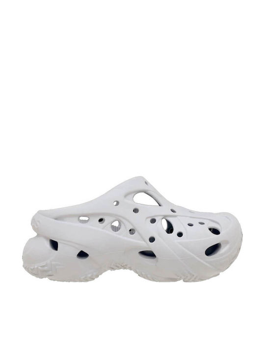 Crocs Caged Γυναικεία Σαμπό Ασημί