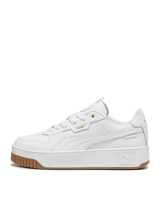 Carina Street Lux Damen Flatforms Sneakers Weiß