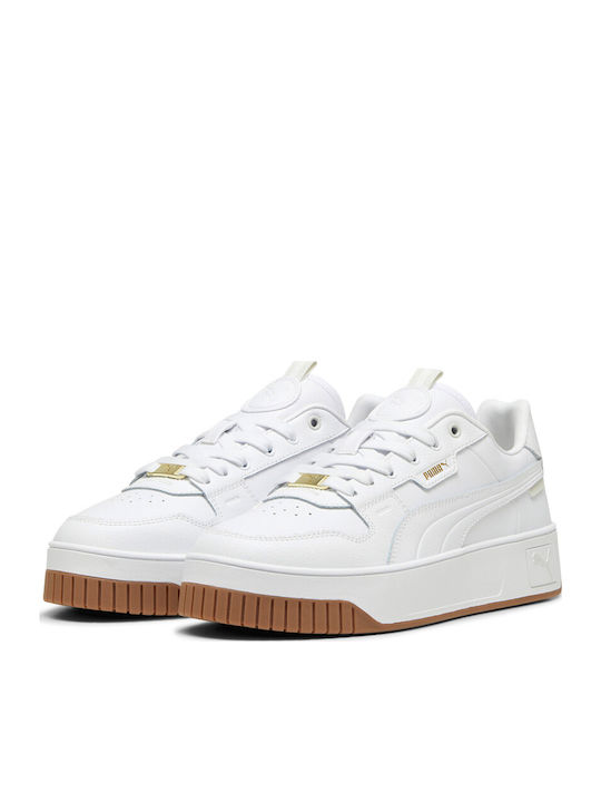 Carina Street Lux Damen Flatforms Sneakers Weiß