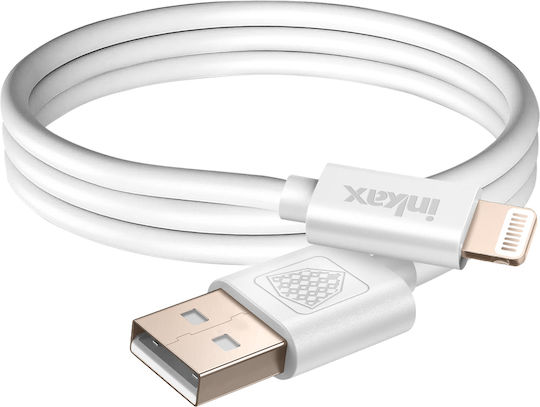 Inkax Usb-zu-Lightning-Kabel Schnellladung Synchronisierung Weiß