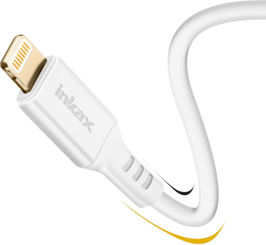 Inkax Iphone Usb To Lightning Fast Charge Cable White
