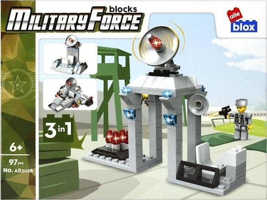 Alleblox Military Force Building Blocks 3in1 for 6+ Years 97 Pieces
