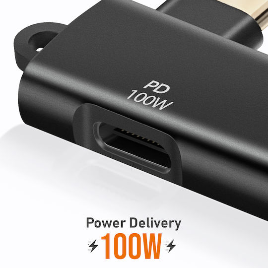 Linq OTG USB to USB-C Adapter USB-C Charge 100W 5Gbps Transfer Black