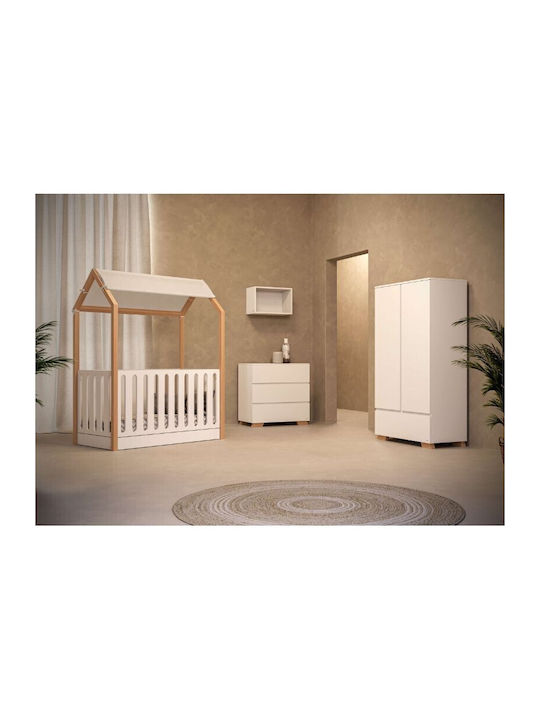 La Maison Baby Dresser with 3 Drawers Ecru 94x50x88cm