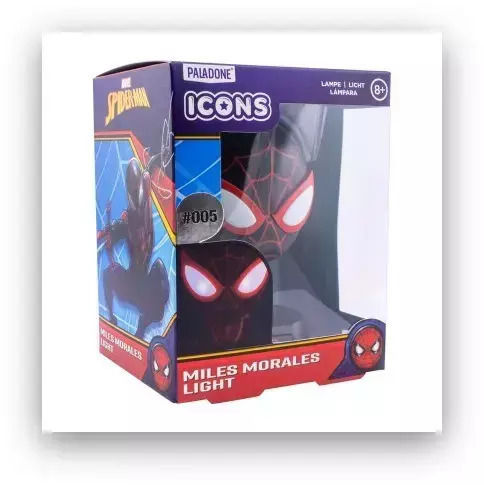 Paladone Детско Декоративно Осветление Spider Man-Miles Morales Черен 11εκ.