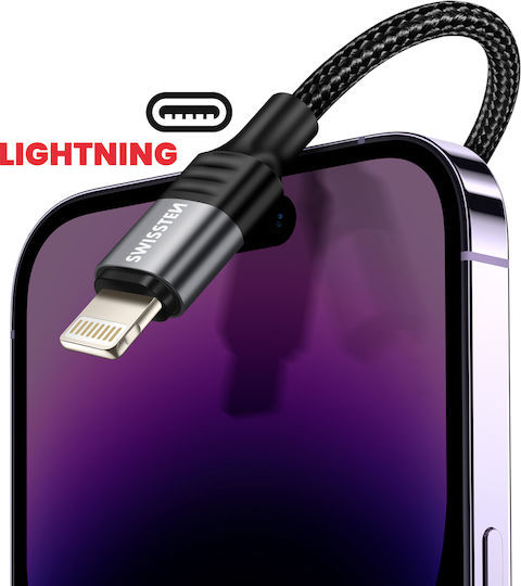 Swissten iPhone Lightning Male to USB Female OTG Adapter Black