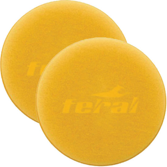 Detaling Pro Feral Applikator Pad Gelb 12,5cm 2 Stück Universell