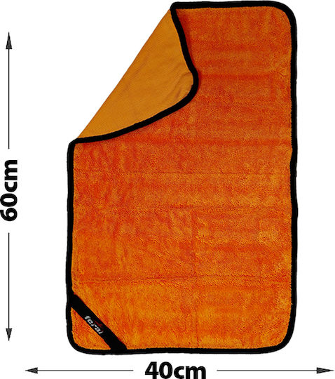 Auto Gs Cloth Microfiber Cleaning for Body Car 600gsm Orange 60x40cm