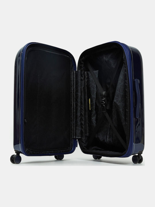 Mandarina Duck Logoduck+ Medium Travel Suitcase Hard Blue Indigo with 4 Wheels Height 69cm P10OUV32-180