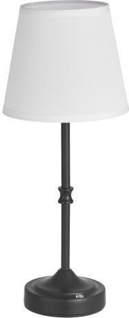 Vevor Fabric Table Lamp LED with White Shade and Black Base 2pcs