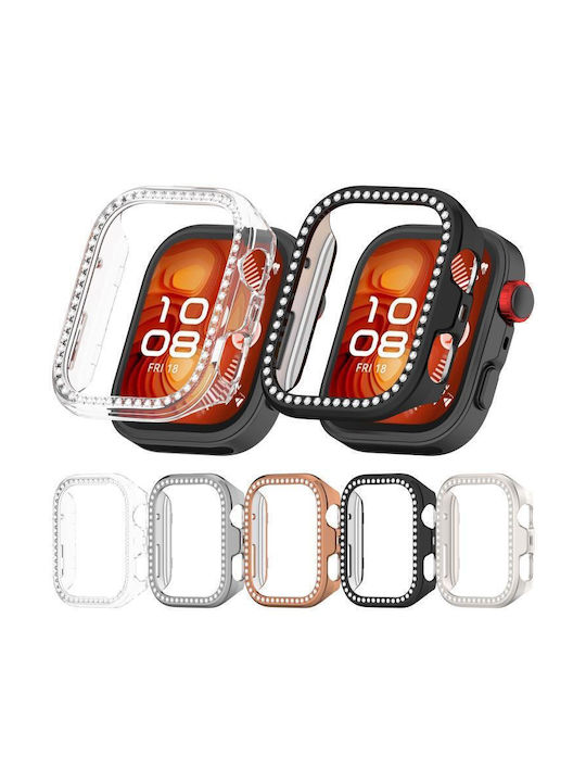 Half Coverage Hollow Plastikhülle in Rose Gold Farbe für Huawei Watch Fit 4 Pro