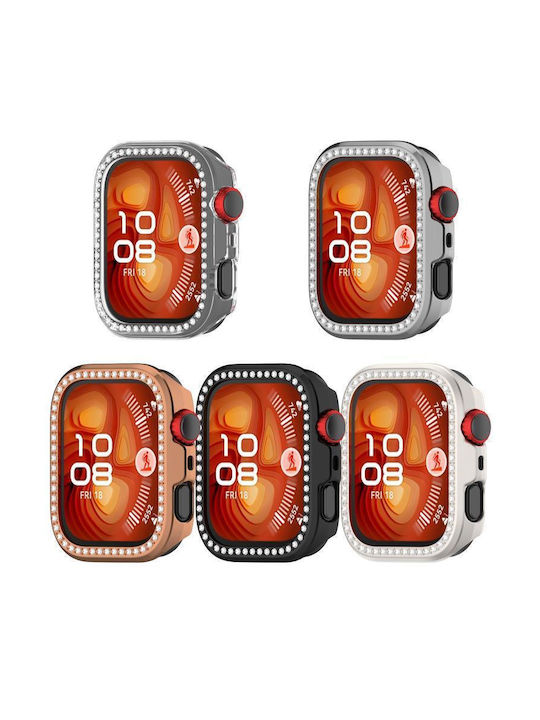 Half Coverage Hollow Πλαστική Θήκη σε Ασημί χρώμα για Huawei Watch Fit 4