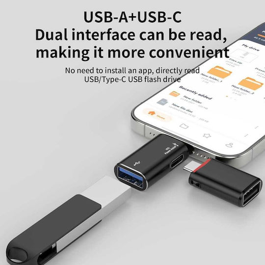 Techsuit Converter Lightning / USB-C male to Lightning male 1pcs