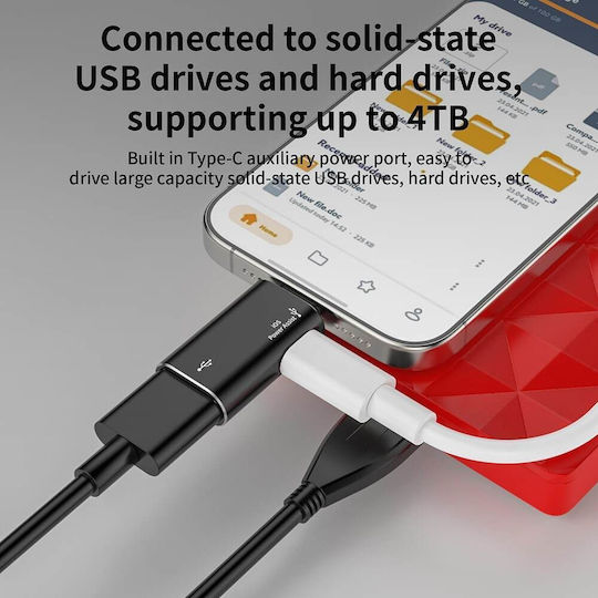 Techsuit Converter Lightning / USB-C male to Lightning male 1pcs