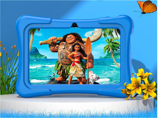 Avizar 7" Educational Tablet Children Android 11 Shockproof Shell Blue