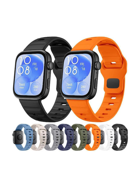 Strap Silicone Orange (Galaxy Fit3Huawei Watch Fit 4)