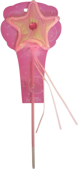 Kokoracostume Karnevalsaccessoires Zauberstab Stern Rosa