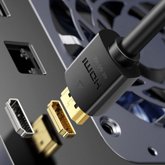 Swissten Hdmi 2.0 Cable 4k 60hz Tvs Gold-plated Connectors 2 M Black