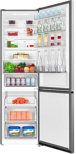 TCL Kühl-Gefrierkombination 456Es Total NoFrost H201xB59.5xT68cm. Inox RP456BLE0EE