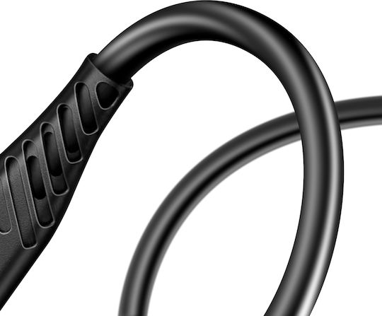 Swissten USB-C Мъжки Към USB-C Мъжки 60W Силиконов Анти-усукване Черен
