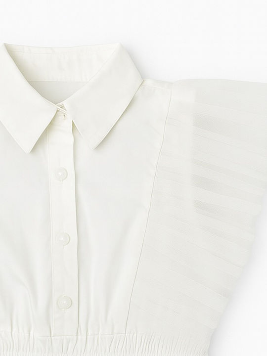 Kids Shirt Sleeveless White