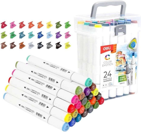 Deli Markere de Desen Set 24buc