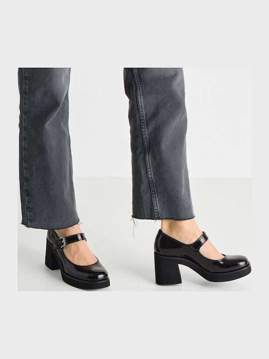 Black Heels with Strap