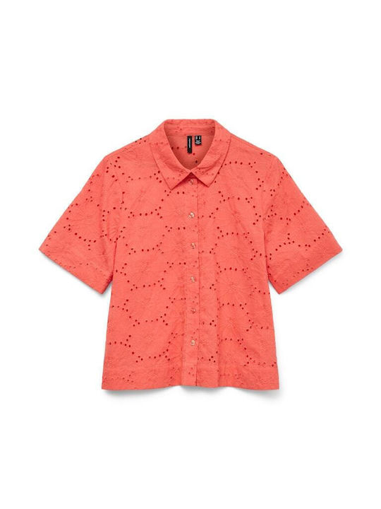 Broderie Κοντομάνικο Γυναικείο Πουκάμισο Dubarry