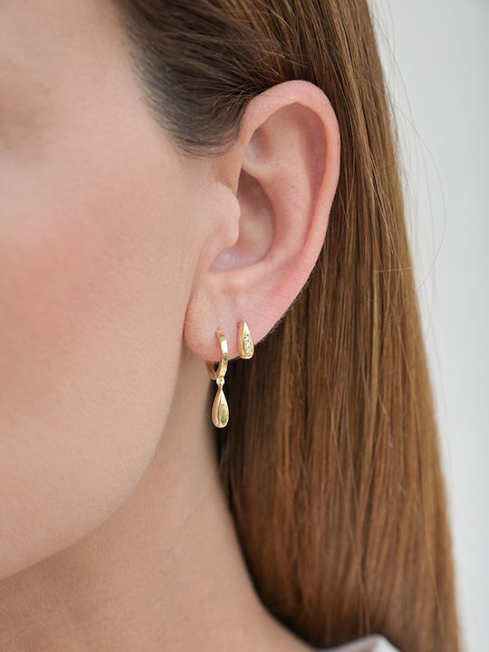 Kritsimis Earrings made of Gold 14K with Stones