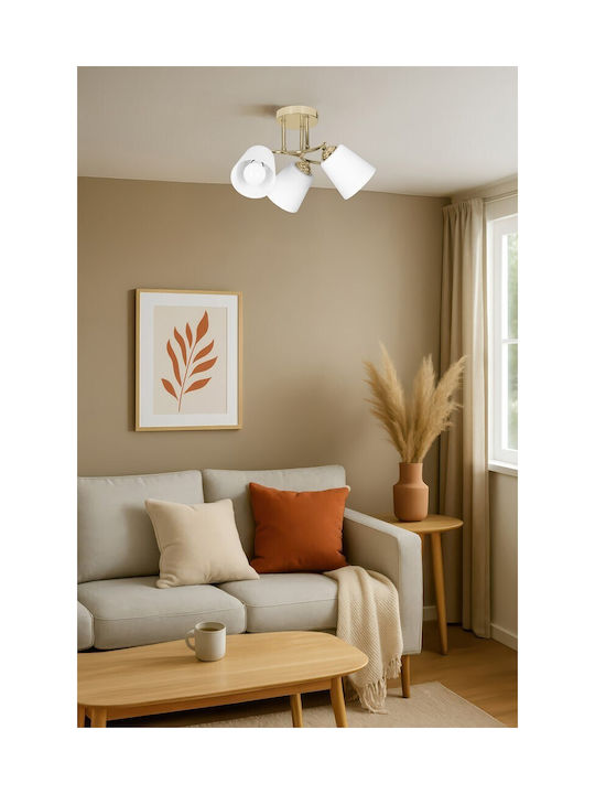 Active Jet Pendant Light Gold with Socket E27